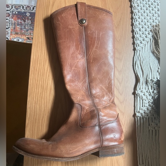 Frye Melissa Button Inside Zip Riding Boot - Picture 2 of 5